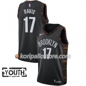 Brooklyn Nets Ed Davis 17 2018-19 Nike City Edition Musta Lasten Pelipaidat Swingman